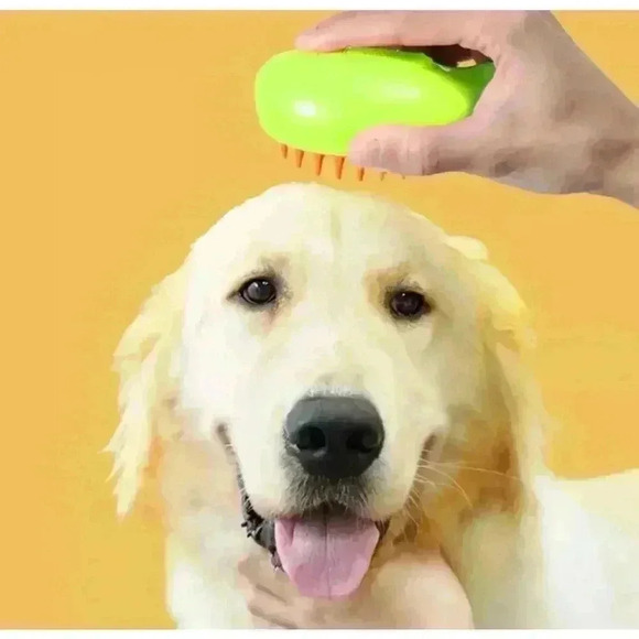 Pet Steam Brush Wet Dry Cat Brush Grooming Spray Pet Hair Cleaning Brush Comb - Picture 2 of 9